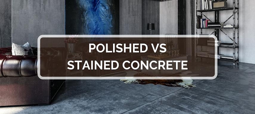 Et betonggulv kan forbedres med en rekke behandlinger