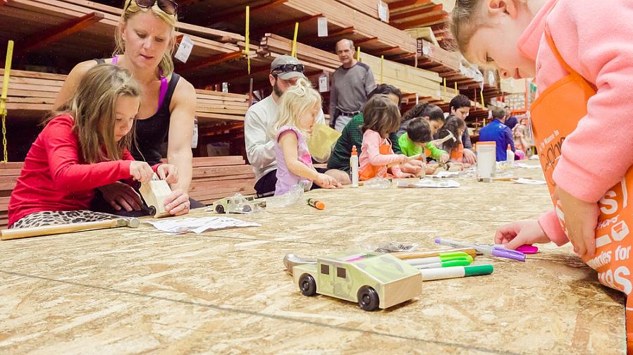 Home Depot Kids Workshop er en gratis klasse for barn som holdes hver måned i alle Home Depot-butikkene