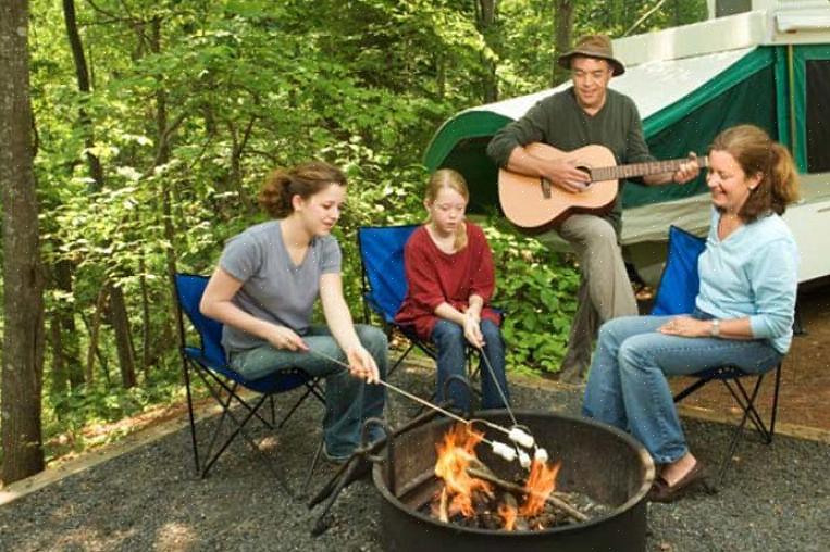Med planlagte familieaktiviteter kan en campingtur være spesielt morsom