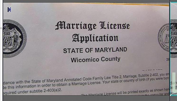 Ikke la ekteskapslisenslovene i Maryland sette en stopper i bryllupsplanene dine