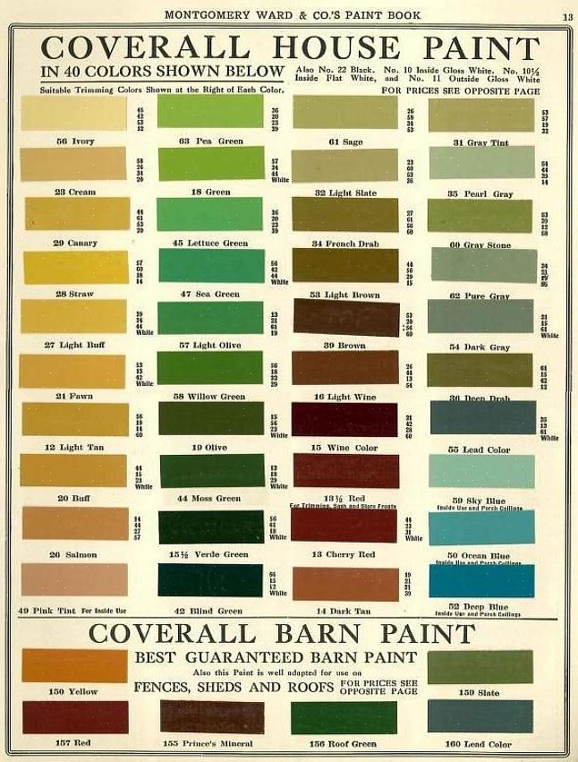 Historiske malingsfarger (for ditt eget hjem)