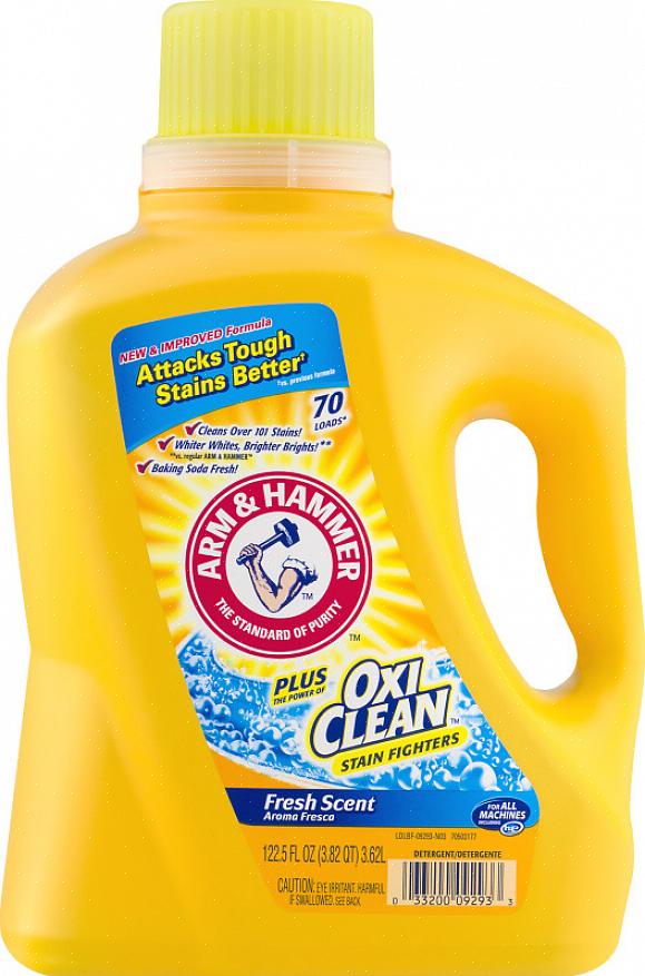 Arm and Hammer Plus OxiClean er et billig vaskemiddel som er tilgjengelig i de fleste turgangene