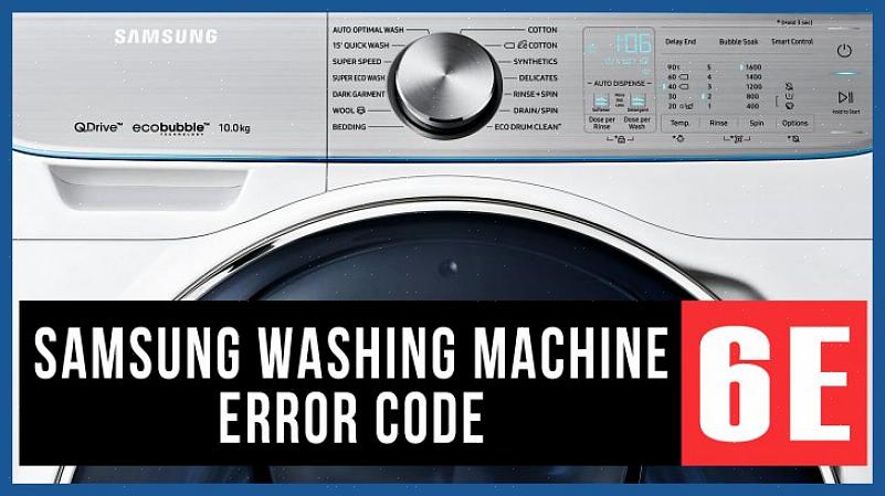 Virksomhedsbeskrivelse kredit Overlegenhed Feilsøking av feilkoder for Samsung front-load vaskemaskin