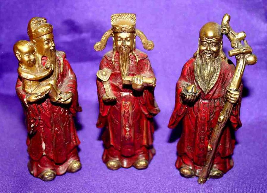 De tre feng shui-gudene til rikdom er Fuk