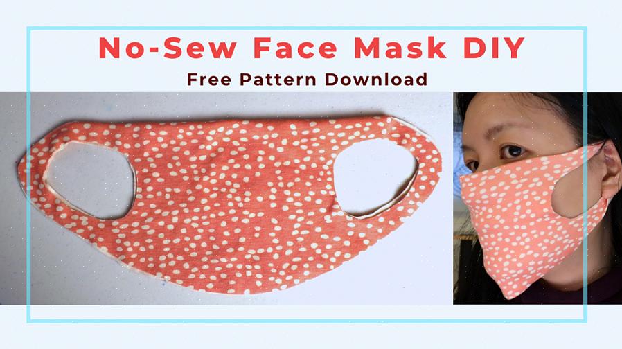 Du trenger bare noen få ting for å lage din ansiktsmaske som ikke er sydd