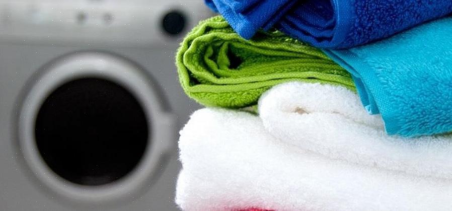 Overdreven vaskemiddel etterlater rester i håndklefibre
