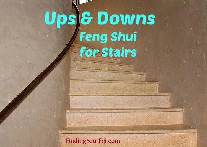 En trapp i midten av hjemmet eller kontoret ditt regnes som det verste feng shui-stedet for en trapp