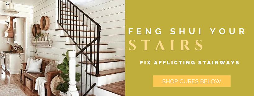 Feng shui-bekymringen med trapper er at en trapp vanligvis skaper en energikvalitet som er foruroligende