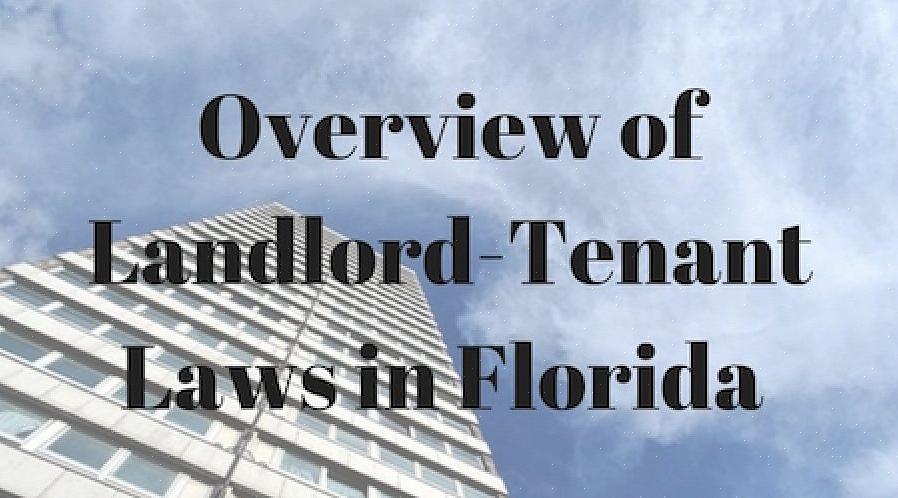 I henhold til disse lovene har leilighetsboere i alle deler av Florida rett til å nyte boligene