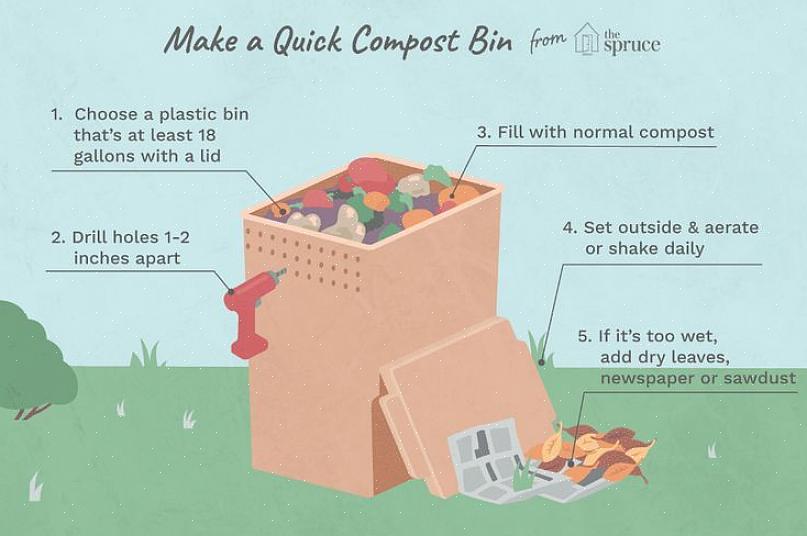 Bør du vurdere å lage en kompostbeholder av en plastbeholder