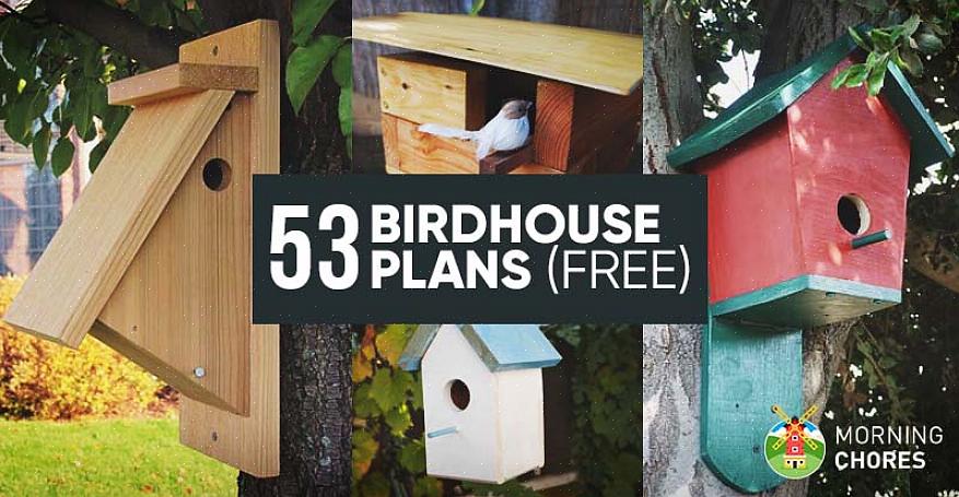 Det er enkelt å bygge et fuglehus når du benytter deg av de forskjellige gratis fuglehusplanene