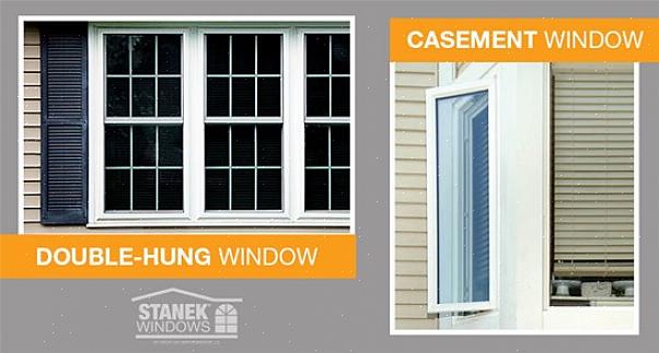 Dobbelthengte vinduer har lavere feilrate enn vindusvinduer fordi det er færre mekaniske deler som kan gå